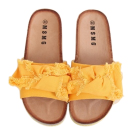 Pantuflas de mujer miel WS9023 Amarillo