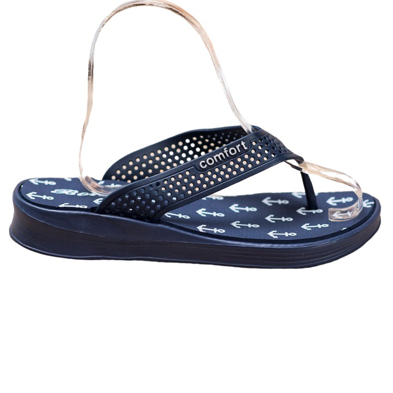 Bona Chanclas confort azul marino