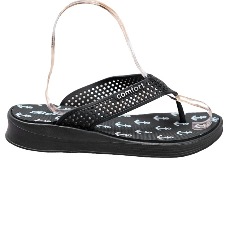 Bona Chanclas Comfort negras negro