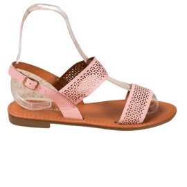Mannika Sandalias caladas rosa