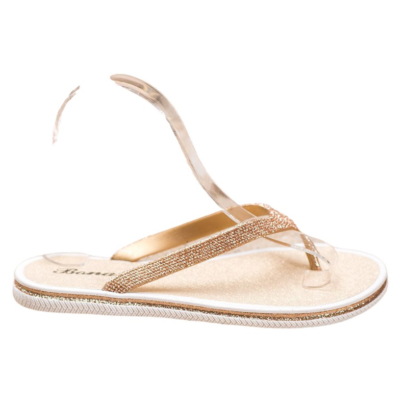 Bona Chanclas con purpurina amarillo