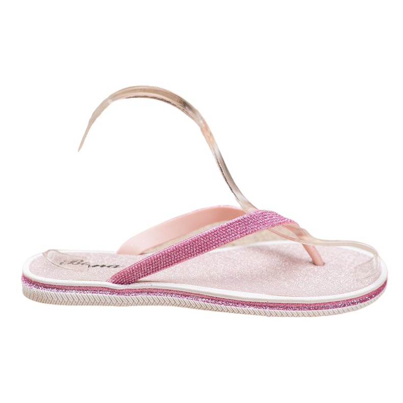Bona Chanclas con purpurina rosado