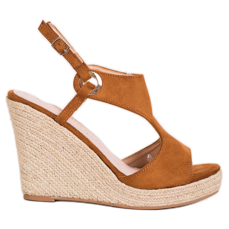 Goodin Sandalias Alpargatas Cerradas marrón