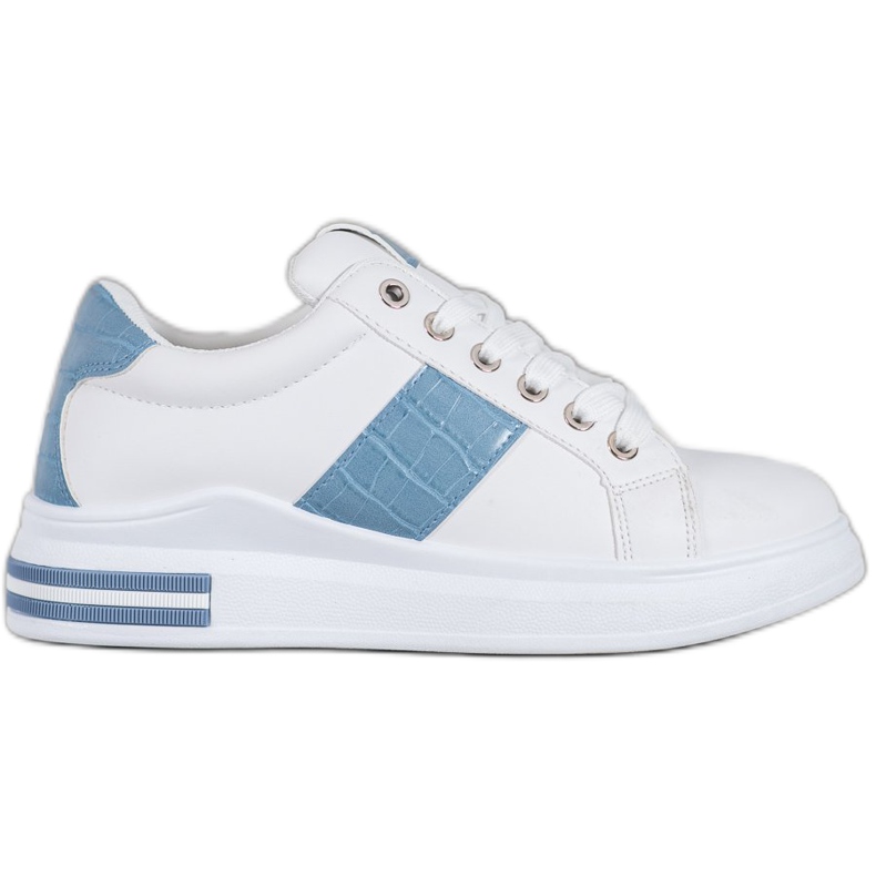 Weide Zapatos deportivos con inserciones azules blanco