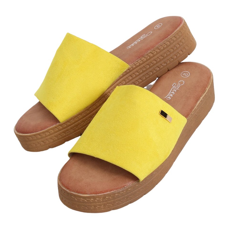 Zapatillas de mujer amarillas amarillas G-576 Yellow amarillo