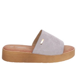 Gris Pantuflas grises de mujer G-576 Gris