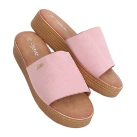 Zapatillas rosa mujer rosa G-576 Rosa