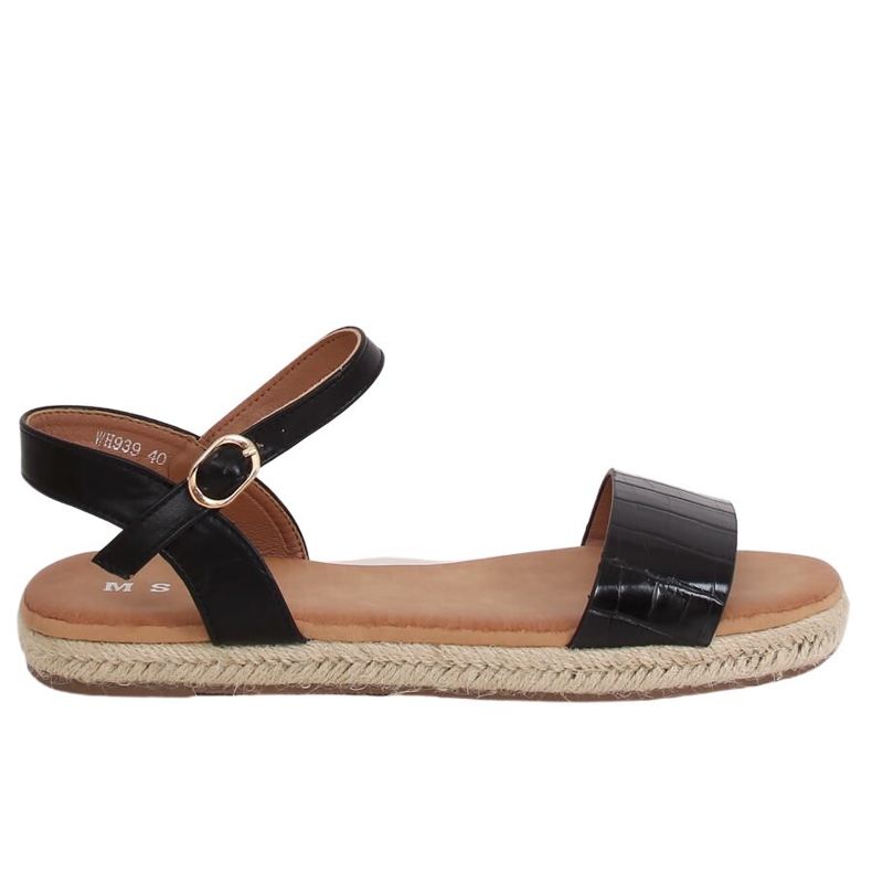Sandalias alpargatas negras WH939 Black negro Sandalias alpargatas negras WH939 Black negro