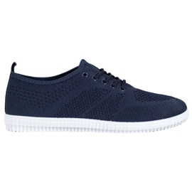 SHELOVET Deportivas caladas atadas azul