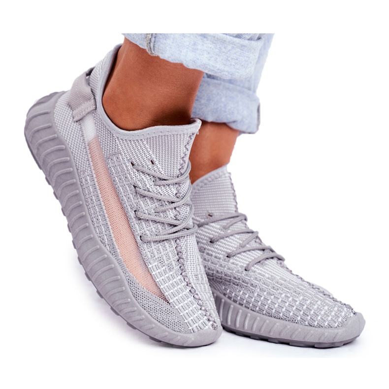 Calzado deportivo para mujer, gris claro y aireado Lumiere