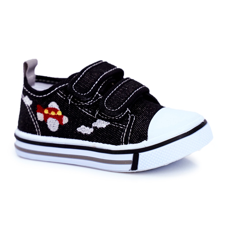 Le Scarpe Deportivas negras para niños con velcro Nimalo negro