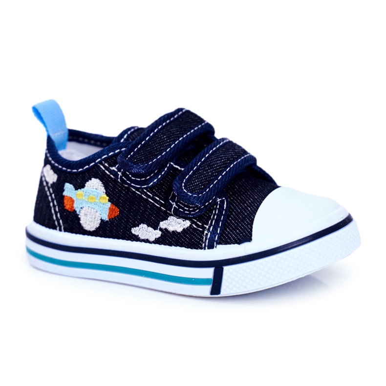 PL1 Zapatilla infantil azul marino con velcro Nimalo