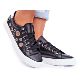 PS1 Zapatillas de Mujer con Agujeros y Circonita Negra Roxas negro gris PS1 Zapatillas de Mujer con Agujeros y Circonita Negra Roxas negro gris