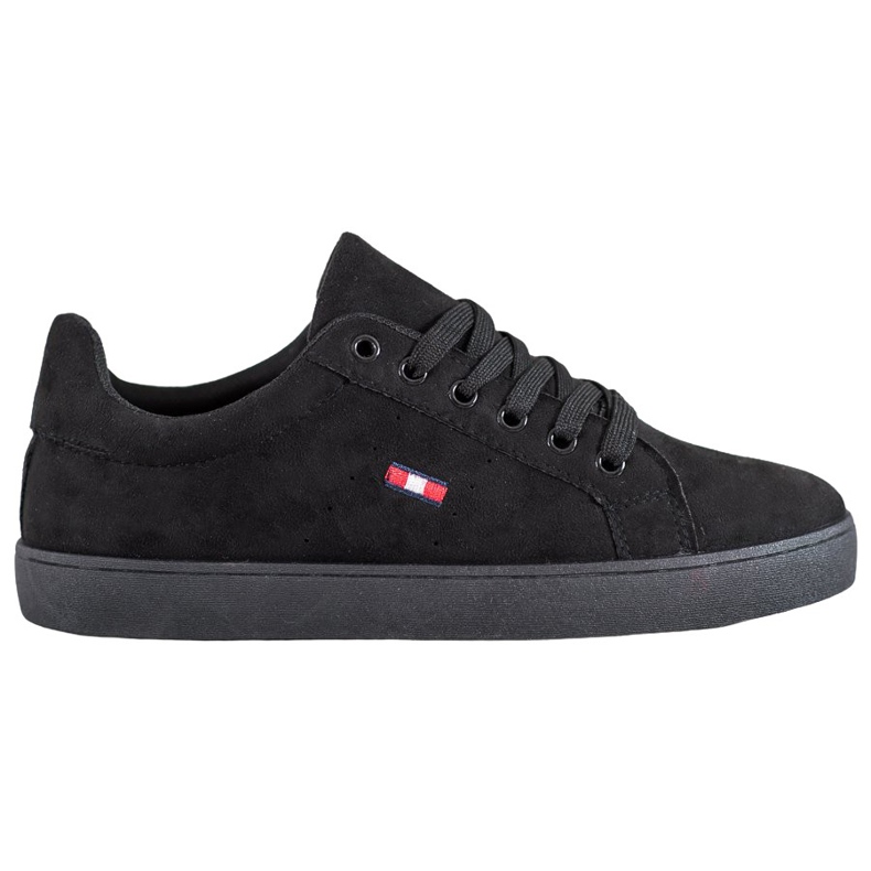 SHELOVET Zapatos deportivos de gamuza negro
