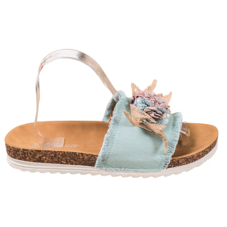 SHELOVET Zapatillas de moda marrón verde