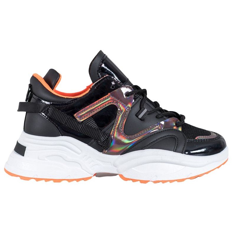 Weide Zapatillas De Moda negro naranja