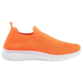 SHELOVET Zapatos sin cordones textiles naranja