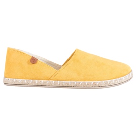 SHELOVET Alpargatas amarillas sin cordones amarillo