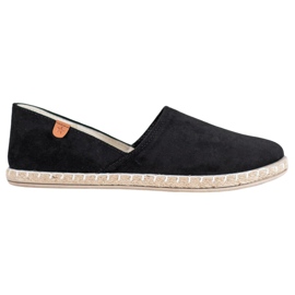SHELOVET Alpargatas negras sin cordones negro