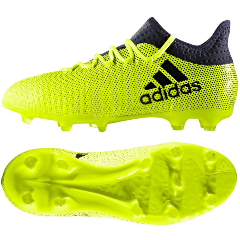 Botas de fútbol adidas X 17.1 Jr S82297 multicolor verde Botas de fútbol adidas X 17.1 Jr S82297 multicolor verde