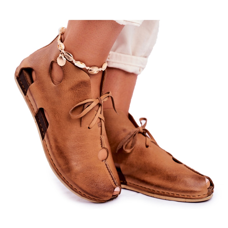 Zapatos brogue para mujer Maciejka Rude 03426-19 marrón