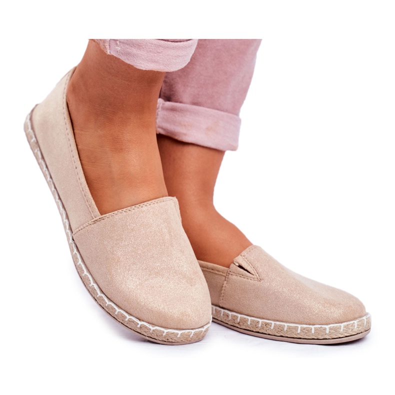NEWS Alpargatas de mujer Lapu Lapu sin cordones beige NEWS Alpargatas de mujer Lapu Lapu sin cordones beige
