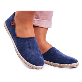 NEWS Alpargatas sin cordones Vulcan azul marino para mujer