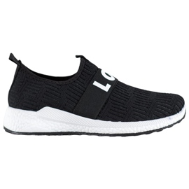SHELOVET Zapatos sin cordones Love negro