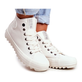 Zapatillas de Mujer Big Star High Warm White GG274108 blanco