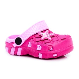 Pantuflas Infantiles Foam Crocs Pink Starfish Susan rosa