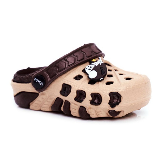 Crocs de espuma marrón para niños Avión marrón Donald