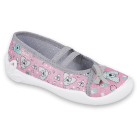 Calzado infantil befado 116X282 rosa gris