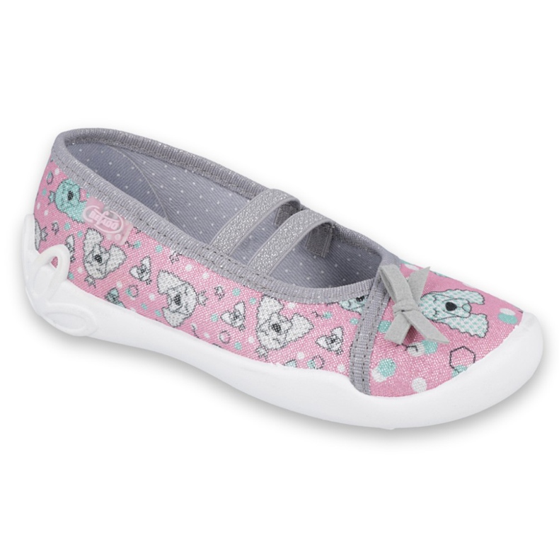 Calzado infantil befado 116X282 rosado gris