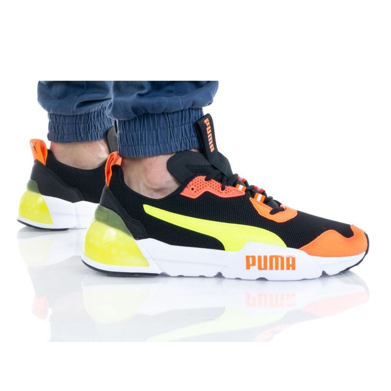 Zapatillas Puma Cell Phantom M 192939 07 negro naranja amarillo