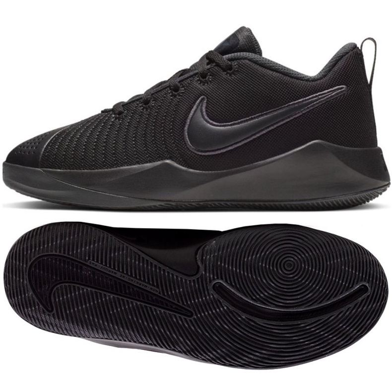 Calzado Nike Team Hustle Quick 2 Jr AT5298-001 negro negro