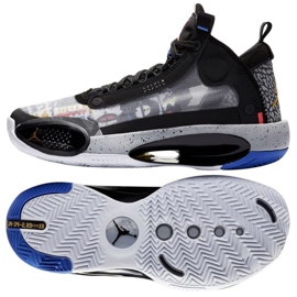 Nike Air Jordan Xxxiv Low Jr CZ7742-008 negro gris multicolor