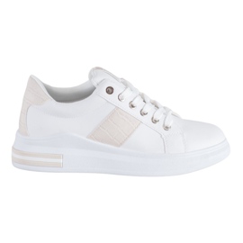 RTX WALK Zapatillas con inserciones beige blanco rosa