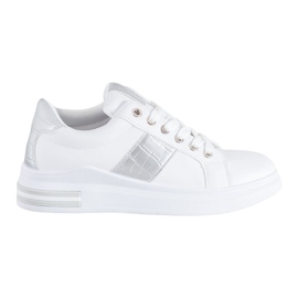 RTX WALK Zapatillas con inserciones plateadas blanco gris