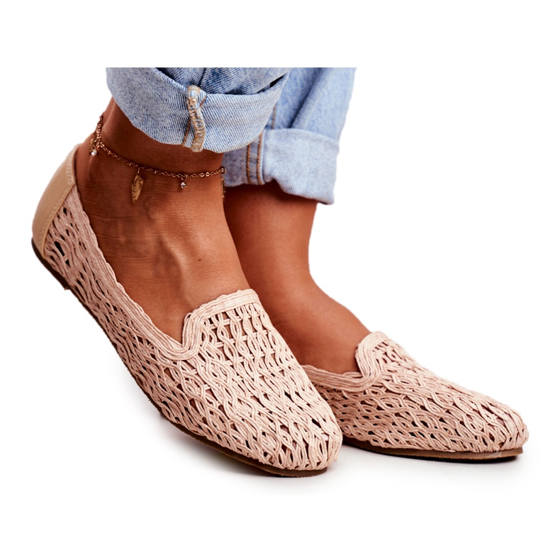 Bailarinas de Mujer Lu Boo Trenzado Beige 4Ever
