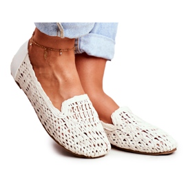 Bailarinas de Mujer Lu Boo Braided White 4Ever blanco