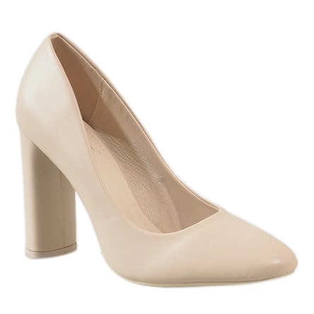 Bombas beige en el poste LE028