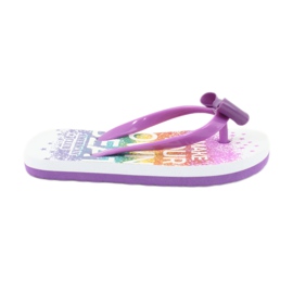 American Club Flip Flip Flip Flip, Flip Purple -flops con arco púrpura