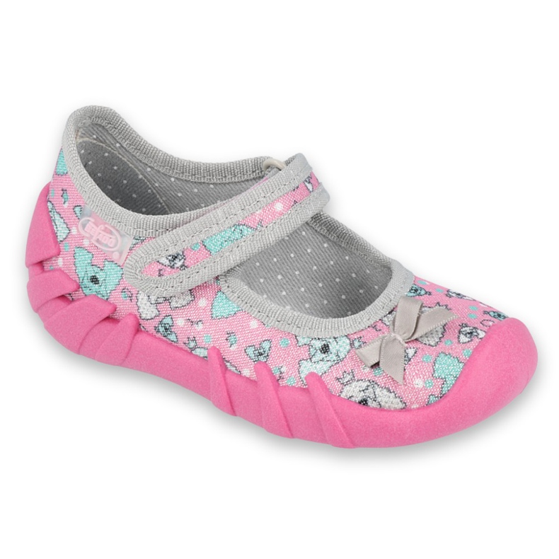 Calzado infantil befado 109P201 rosado gris multicolor