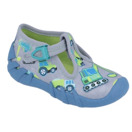 Calzado infantil befado 110P371 azul gris verde amarillo