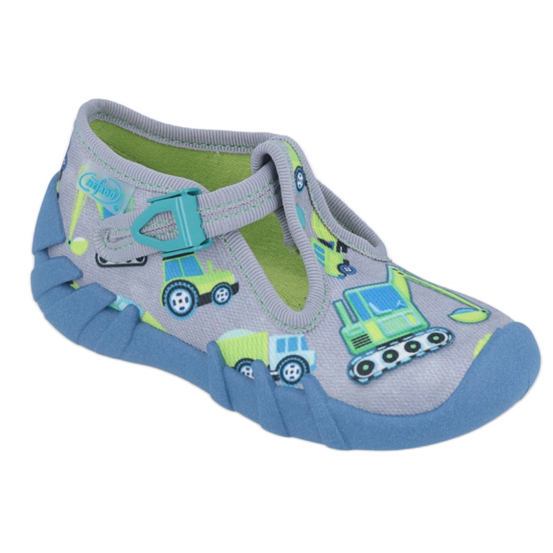 Calzado infantil befado 110P371 azul gris verde amarillo