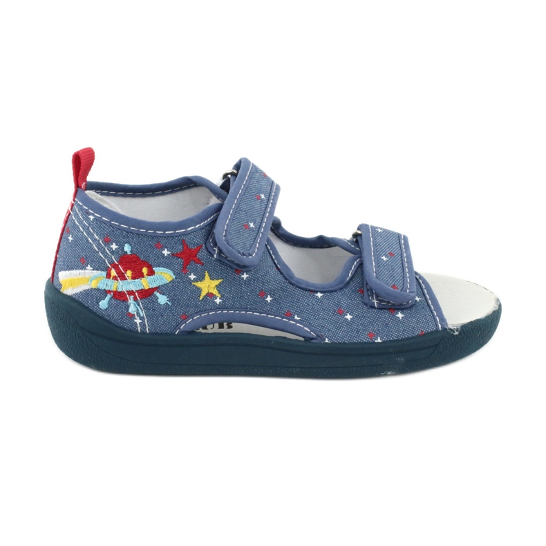 American Club Sandalias americanas calzado infantil plantilla piel TEN28 rojo azul amarillo