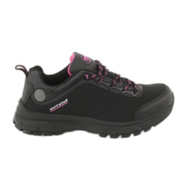 Zapatillas deportivas softshell impermeables American Club HL05 negro rosa Zapatillas deportivas softshell impermeables American Club HL05 negro rosa