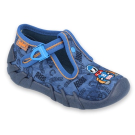 Calzado infantil befado 110P383 azul marino azul naranja