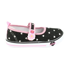 American Club Zapatillas TEN14 con velcro negro rosa