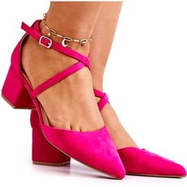 PS1 Zapatos de salón con tacón para mujer en Spitz Fuchsia Cosmo rosado